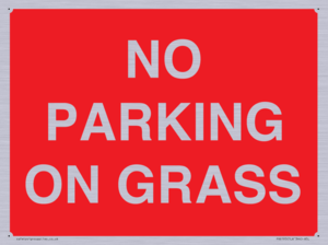 NO PARKING ON GRASS